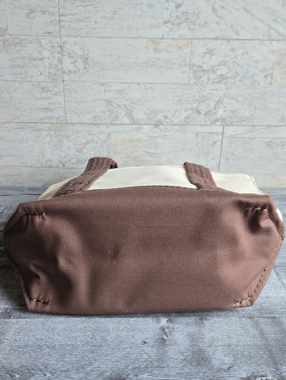 NWT L.L. Bean Japan Boat And Tote Edition Web Handle Bag Canvas Brown Small - Picture 7 of 9